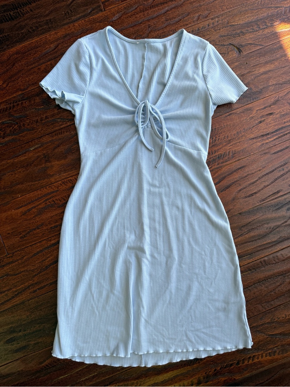 Light Blue Jessica Simpson XS Tie-Front Dress